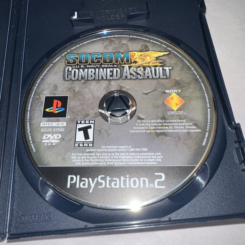 SOCOM U.S. Navy SEALs Combined Assault (PS2 2006) Complete CIB Registration Card - Picture 4 of 5